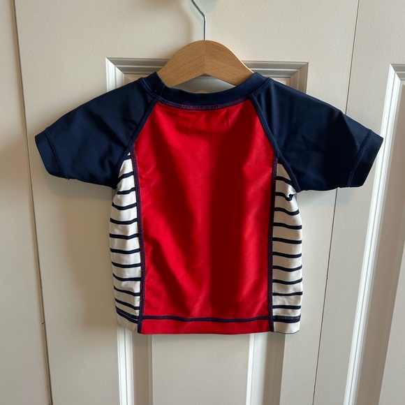 Hanna Andersson red white and blue swim top size 12-18 months (75) - Picture 3 of 4